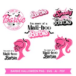 Barbie Halloween Svg, Barbie SVG Bundle Halloween svg, pink doll Svg, Girl Svg, SVG file for cricut ,Clipart files