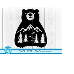 Wilderness Bears SVG bear svg files for Cricut. Camping Bears SVG bears png, svg, dxf clipart files. Nacho Average Bears