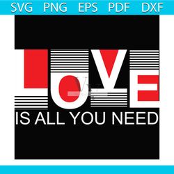 Love Is All You Need Svg, Valentine Svg, Squit Game Love Svg
