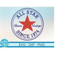A Star Born in 1974 SVG png. Great Christmas Gift 46th svg cut Files, 1974 svg cut file for cricut. 46th birthday png sv