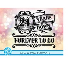 Celebrating 24th Anniversary SVG png, 24 Anniversary gift svg cut File SVG Cutting Files, 24th svg anniversary cut file