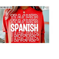 Spanish Teacher Svgs | Spanish Class T-shirt | Spanish Cut Files | Spanish Teacher Shirt | Middle School Svgs | High Sch