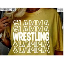 Wrestling Glamma Svg | Wrestling Grandma Shirt Svgs | Sports Season Cut Files | Wrestling Quote | T-shirt Designs | High
