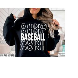 Baseball Aunt Svg | Baseball T-shirt Cut Files | Baseball Auntie | High School Baseball | Travel Baseball Svgs | Basebal