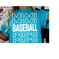 Baseball Mimi | Baseball T-shirt Svgs | Baseball Grandma Pngs | High School Baseball | Travel Baseball Cut Files | Baseb