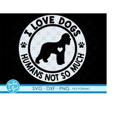Funny Irish Water Spaniel svg dog files for Cricut. Silhouette Dog png, SVG, dxf clipart files. Irish Water Spaniel svg,