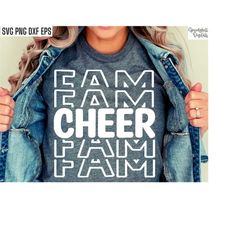 Cheer Fam Svg | Family Shirt Designs | Cheerleading Pngs | Cheerleader Cut Files | Cheerlead Tshirt | Varsity Cheer | Co