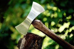 Hand Forged double-headed Bearded axe, Viking throwing axe, Norse Axe, Celtic Axe, Gift for Men, Scandinavian Style Axe.