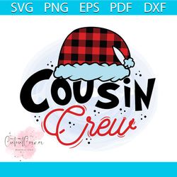 Cousin Crew Png, Christmas Png, Santa Hat Png, Christmas Cousin Png