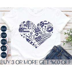 4th of July Girls SVG, Patriotic Girl SVG, American Flag SVG, Heart Svg, Popular Png, Svg Files For Cricut, Sublimation