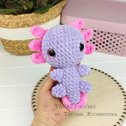 Crochet pattern kawaii Axolotl