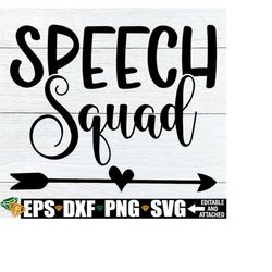 Speech Squad, Matching Speech Teacher Shirts svg, Speak Language Pathologist Teacher svg, SLP Teacher Shirt SVG, SLP svg