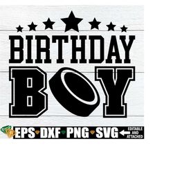 Hockey Birthday Boy, Hockey Theme Birthday, Hockey Birthday svg, Hockey Birthday Boy Shirt svg, Birthday Boy svg, Hockey