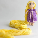 PDF CROCHET PATTERN Rapunzel Doll ,Storybook Crochet Pattern , Doll Crochet Pattern , Amigurumi ,Princess Doll Crochet