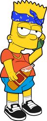 The Simpsons. Bart Simpson. SVG, PNG, JPG files. Digital download.
