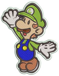 Embroidery Pattern Baby Luigi Waves