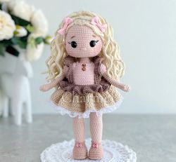 crochet amigurumi pattern, amigurumi doll, crochet doll pattern