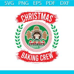 Christmas Baking Crew Gingerbread Svg, Christmas Svg, Mistletoe Svg