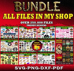 MEGA BUNDLE 250.000 MEGA BUNDLE SVG, PNG, DXF files  SVG, PNG, DXF files for cricut, Bundle Layered FREE UPDATE included