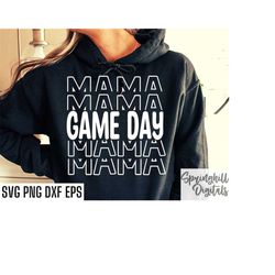 Game Day Mama | Football Season Svgs | School Sports Cut Files | Football Mom Quote | T-shirt Designs | High School Foot