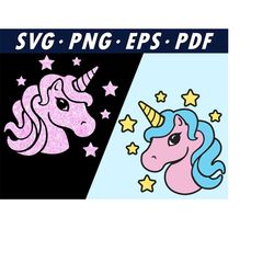 Unicorn svg file for Cricut and Silhouette easy to cut unicorn png SVG files for cricut