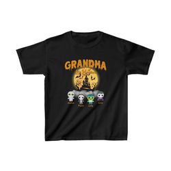 Personalized Grandma Monster Halloween Shirt, This Grandma Loves Her Little Monsters, Nana Mimi Shirt For Halloween