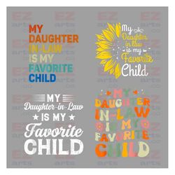 My Daughter In Law Is My Favorite Child PNG, Child Groovy Retro Family Humor Png, Daughter In Law Png, Digital Download