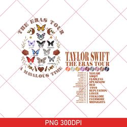 The Eras Tour Butterfly Vintage Double-Sided PNG, The Eras Tour 2023 PNG, Swiftie Eras Tour PNG, Swiftie PNG, Taylor Fan