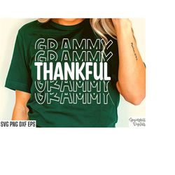 Thankful Grammy Svg | Thanksgiving Svgs | Blessed Grandma Svgs | Thanksgiving Shirt Design | Grateful Svgs | Turkey Tshi