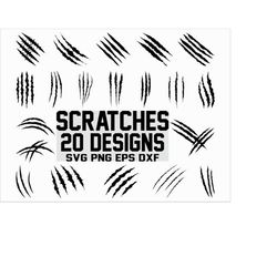 scratches svg/ jurassic park svg/ cat svg/ clipart/ cut file/ cricut/ vinyl decal/ silhouette/ vector