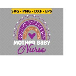 mother baby nurse SVG and PNG Sublimation Print File Mother Baby Nurse design