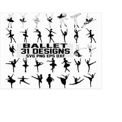 ballet svg / ballerina svg / ballet shoes svg / dancer svg / classic dance svg / dance svg / cricut / silhouette cut fil
