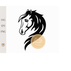 Horse svg 6, Horse head svg, Horse silhouette svg, png files