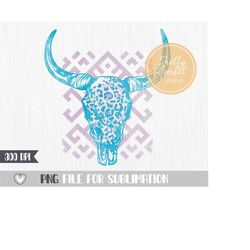 Cow skull png, Bull skull png, Western png, Retro sublimation