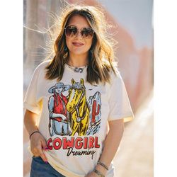 Cowgirl tshirt Western Graphic Tee oversize graphic tee cute western shirts boho western shirt southwest shirt midwest s
