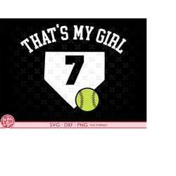 7 girl softball 7 svg softball svg shirt svg softball mom dad. girl softball 7 png, svg, dxf clipart files girl softball