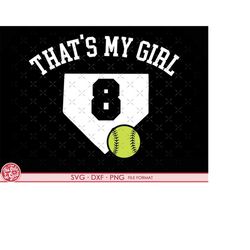 8 girl softball 8 svg softball svg shirt svg softball mom dad. girl softball 8 png, svg, dxf clipart files girl softball