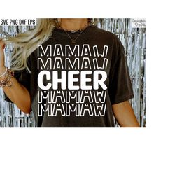 Cheer Mamaw Svg | Cheerleading Grandma Png | Cheer Team Cut File | Cheer Shirt Svgs | Cheerleading | Cheer Squad Pngs |
