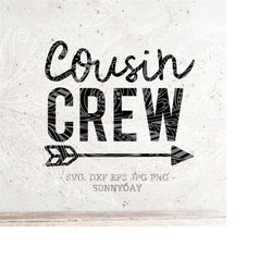 Cousin Crew SVG, Cousin svg,Best Cousin Svg, DXF Silhouette Print Vinyl Cricut Cutting SVG T shirt Design ,Little cousin