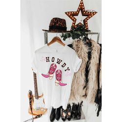 comfort colors howdy shirt oversized cowgirl graphic t shirt women's trendy western country concert tee sorority t shirt