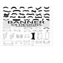 Banner svg/ Ribbon banner svg/ Label svg/ Scroll svg/ flag svg/ text box svg/ clipart/ stencil/ decal/ cut file/ iron on