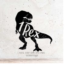 1 rex Svg,One Rex svg File DXF Silhouette Print Vinyl Cricut Cutting SVG T shirt Design,One-a-Saurus,Birthday,dinosaur,s