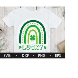 Lucky Rainbow svg, Happy St Patrick's Day svg, St Patrick's svg, svg cutting file, Saint Patricks Day, svg Files for Cri