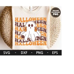 Halloween svg, Halloween shirt, Retro svg, Spooky svg, Ghost svg, Kids Halloween svg, dxf, png, eps, svg files for cricu