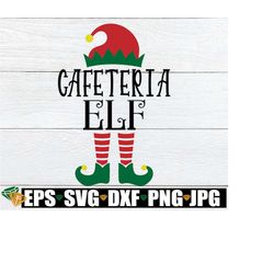 Cafeteria Elf, Lunch Lady svg, Cafeteria svg, Student Nutrition, Christmas Lunch Lady, Christmas Cafeteria Worker, Lunch