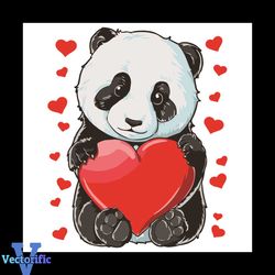 Panda Hearts Svg, Valentine Svg, Panda Svg, Hearts Svg, Love Svg, Love Gifts Svg, Panda Love Svg, Panda Gifts Svg, Panda