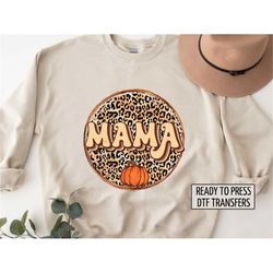 Mama Pumpkin, Fall DTF Transfers, Ready to Press, T-shirt Transfers, Heat Transfer, Direct to Film, Fall DTF Transfers,