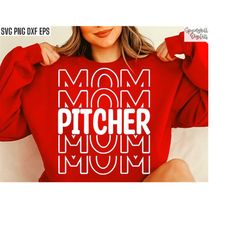 pitcher mom svg | baseball t-shirt cut files | softball mama shirt | high school baseball | travel baseball svg | baseba