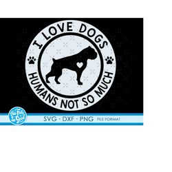 Funny Boxer svg dog files for Cricut. Silhouette Dog png, SVG, dxf clipart files. Boxer svg, dxf, png
