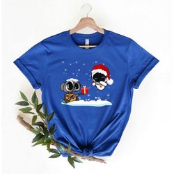 Wall-E Eve Shirt, Wall-E Christmas Shirt, Disney Christmas Shirt, Christmas Couple Shirt, Disney Balloon Shirt, Disneyla